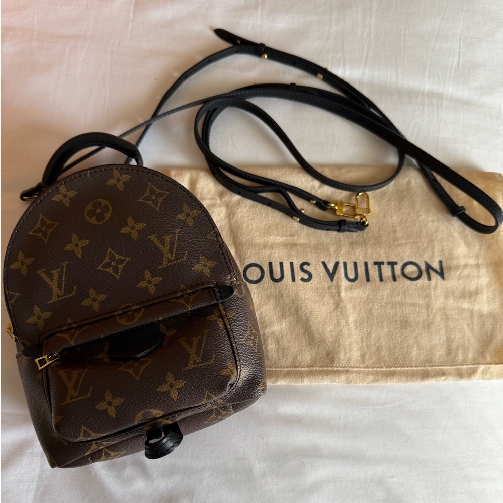 Authentic Louis Vuitton Palm Springs mini backpack purse with box & dust bag - Picture 3 of 16